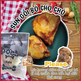 Sụn gối bò , xương gặm sạch răng cho chó, bổ sung collagen, chống cắn phá đồ đạc.