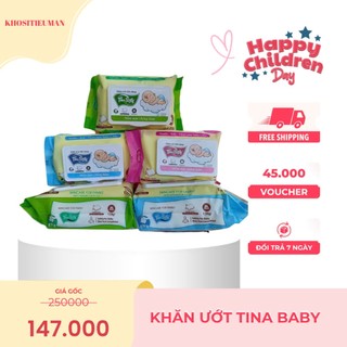 Khăn ướt tina baby combo 15 gói