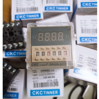 (ĐÃ GỒM ĐẾ) Timer hẹn giờ luân phiên 220VAC DH48S-S, DH48S-2Z Relay thời gian