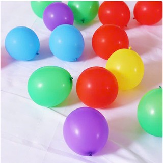 Bóng cao su thái lan size 10 inch (combo 100 vỏ đủ màu)
