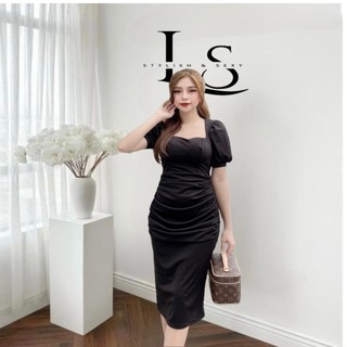 NEW - Đầm ôm body với tầng nhún phần eo hack dáng cực xinh và tự tin tỏa sáng trong các buổi party hay dạ hội