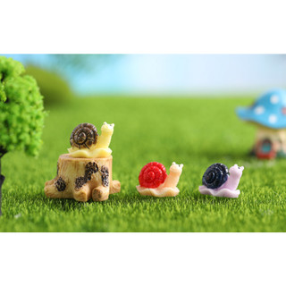 TT59 - ốc sên màu trang trí tiểu cảnh sen đá, xương rồng, bonsai, cây để bàn