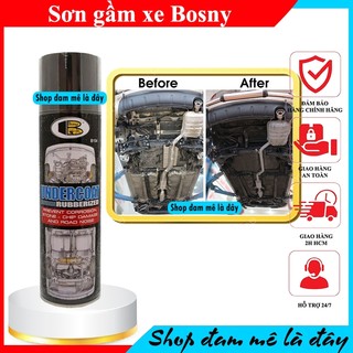 Sơn xịt gầm xe ô tô undercoat Bosny