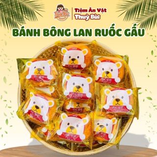 Thùng 30 Bánh Ruốc Gấu Chà Bông Đài Loan , Bánh Gấu Chà Bông Ruốc Mặn Date Mới, đồ ăn vặt