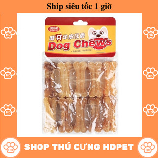 Xương da bò 5cm chó gặm