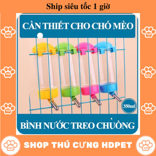 Bình nước gắn chuồng cho thú cưng / Bình bi treo chuồng chó mèo giá rẻ