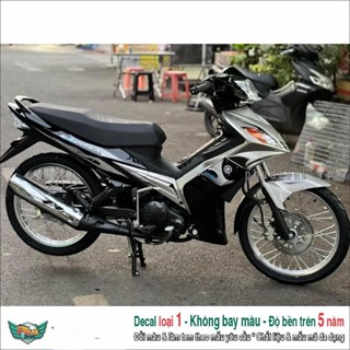  Bộ Tem rời xe Exciter 135 4 số đời 2006 đến 2010 bạc đen lửa cover mẫu tem 2007 