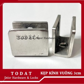Kẹp kính vuông U inox 304 nhỏ