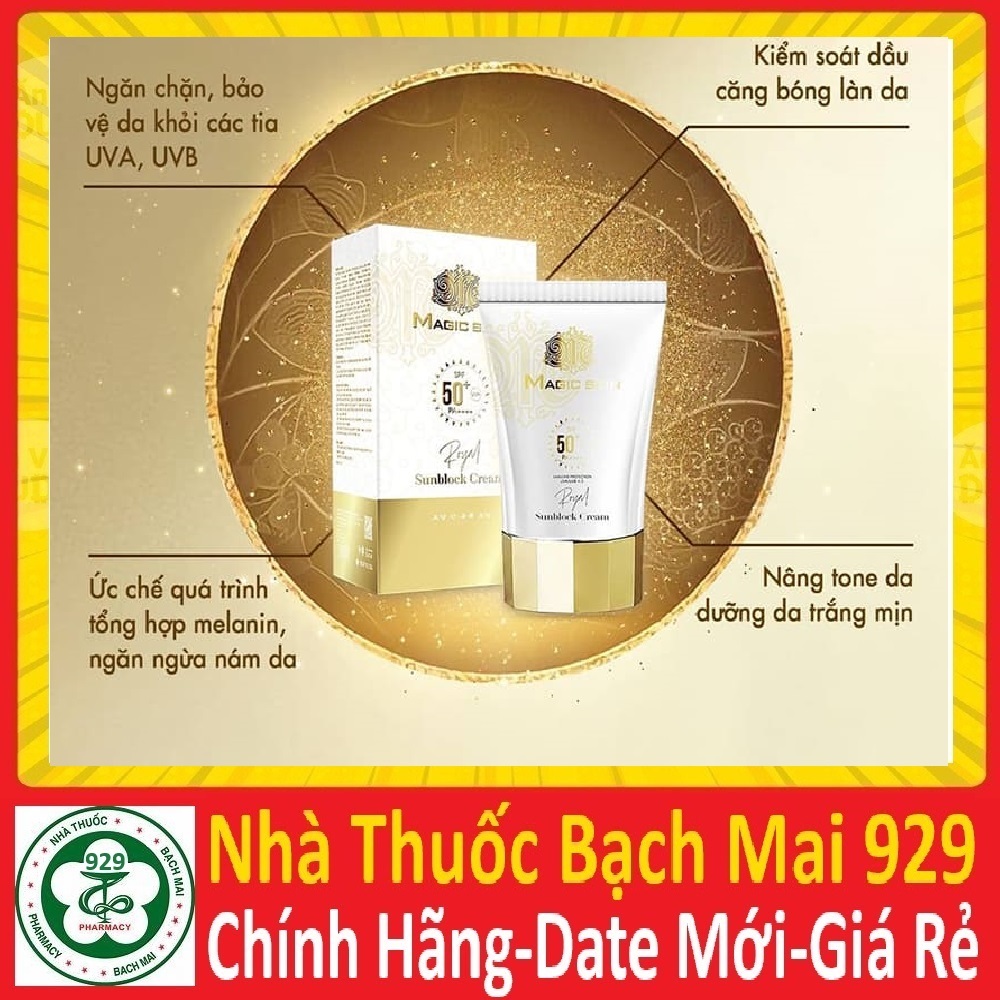   DATE 2027 MAGICSKIN   KEM CHỐNG NẮNG THẢO DƯỢC HOÀNG CUNG MAGIC SKIN 50G 