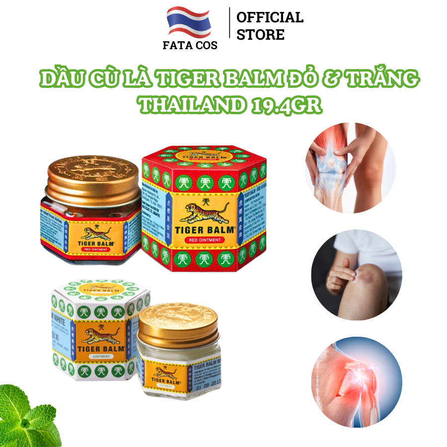  Dầu cù là con cọp Tiger Balm dầu cù là hỗ trợ giảm sưng 19,4gr fata co's 