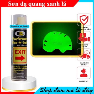 Sơn xịt dạ quang phosphorescent phát sáng ban đêm Bosny