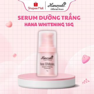 Serum Dưỡng Trắng Da Hanayuki Whitening, Hana Whitening Serum Dưỡng Ẩm Mờ Thâm Hanayuki Chính Hãng 15g SRT01