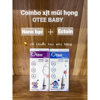 Xịt mũi họng OTEE Baby 20ml chứa Nano bạc, Ectoin hỗ trợ giảm viêm mũi họng, viêm VA, viêm amydal