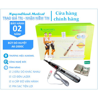 Bút châm cứu xung điện lazer trị viêm xoang aukewel dr lazer ak_2000c | viêm xoang mũi, viêm mũi