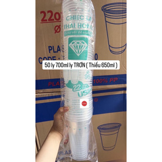 [ GIÁ RẺ - QUẬN 8 ] 50 LY 700ml THIẾU (650ml) LY TRƠN + NẮP BẰNG PHI 95 + NẮP CẦU PHI 95 + NĂP BẰNG CAO + NẮP KIM CƯƠNG