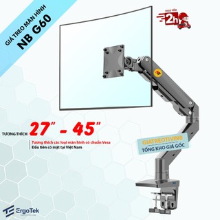  Giá Treo Màn Hình Máy Tính NB G60 27 - 45 Inch - Giá Đỡ   Tay Arm Treo Màn Hình   Hơn NB G40 - Rẻ Hơn Human Motion T9   