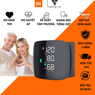 Máy đo huyết áp Xiaomi Besting, Bản nâng cấp Gen 2 Kẹp cổ tay Đo huyết áp Nhịp tim Cảnh báo bằng giọng nói tiếng việt