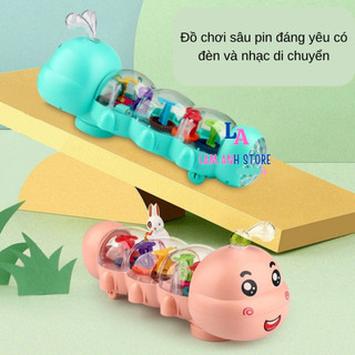 Sâu Con Di Chuyển Nhạc Đèn Sáng Ngộ Nghĩnh, đồ chơi trên sàn cho Bé tập bò chơi vui nhộn