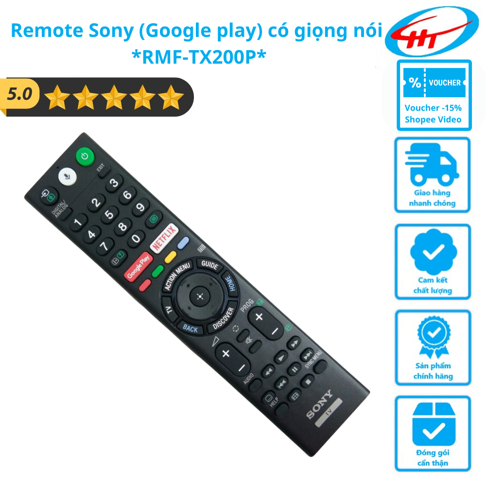 [RMF - TX200P] Remote Sony (Google play) có giọng nói (dòng cao cấp) *RMF-TX200P* - Hàng chính hãng