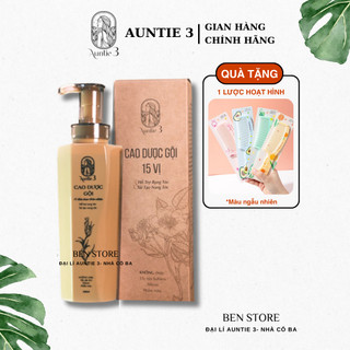 Dầu gội cao dược 15 vị auntie 3 dung tích 500ml