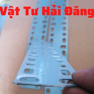 thanh sắt LA dẹp v lỗ ( dài 60cm - 70cm - 80cm),sắt v lỗ