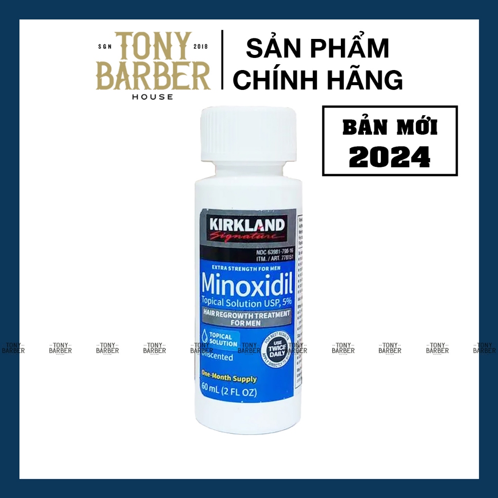 Dung dịch mọc râu tóc Minoxidil 5% 60ml (Dạng lỏng)