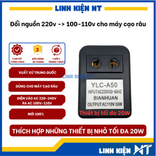 Đổi nguồn 220v sang 110v 50w, cục chuyển điện 220v sang 110v dùng cho máy đuổi muỗi, máy cạo râu nhật | LinhKienNT