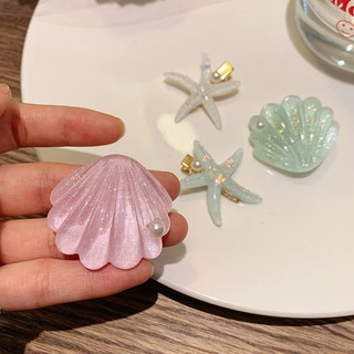 Set 2 Kẹp Tóc Vỏ Sò Sao Biển