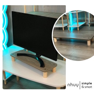  Kệ để màn hình máy tính laptop trang trí bằng gỗ kệ gỗ để bàn mini - Decor bàn làm việc - GỌN - ĐẸP - GIÁ RẺ 