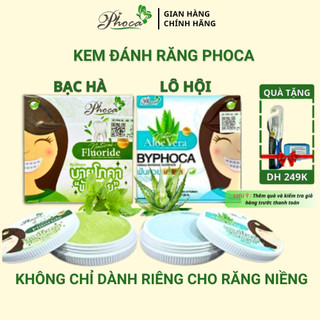 Kem đánh răng trăng răng, Kem đánh răng Phoca, kem đánh răng thảo mộc, thơm miệng 25gr