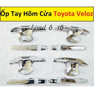 Ốp Tay Nắm, Hõm Cửa Xe Toyota Veloz 2022-2024 Mẫu Mạ Crom Sáng Bóng Cao Cấp