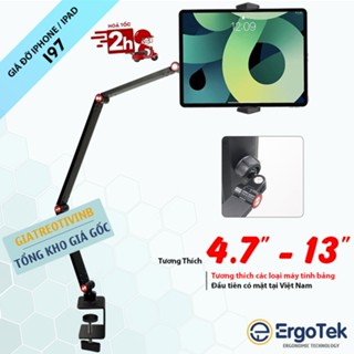 Arm nâng, tay nâng máy tính bảng kẹp cố định vào bàn ErgoTek I97 -  giá đỡ kẹp giữ iPad, iPhone, Kindle [ Rẻ Hơn P67 ]