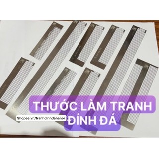 (KHO SỈ) THƯỚC LÀM TRANH ĐÍNH ĐÁ, DỤNG CỤ LÀM TRANH, KHAY , HỘP, SÁP , BÚT thước làm tranh đính đá siêu thẳng gạt