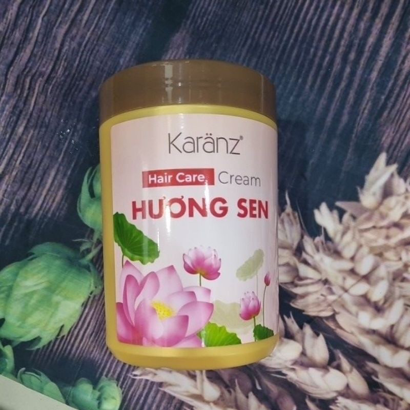 Hấp dầu Karanz (cao)1000ml hương sen cho mọi loại tóc [Wego_Cosmectics]