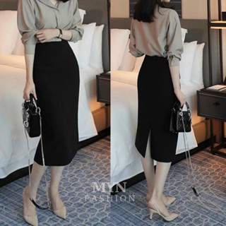 Chân Váy Bút Chì Cạp Cao Body Tôn Dáng Vải Umi Hàn Cao Cấp Co Giãn 4 Chiều Nữ Tính Sang Chảnh [My186]