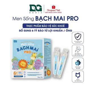 Men sống bạch mai Pro Đỗ Gia 6 tỉ lợi khuẩn men vi sinh cải thiện hệ tiêu hoá cho bé hộp 15 ống 10ml