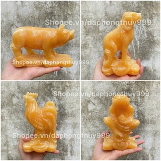 12 con giáp đá ngọc hoàng long , đá ngọc pakistan - size lớn