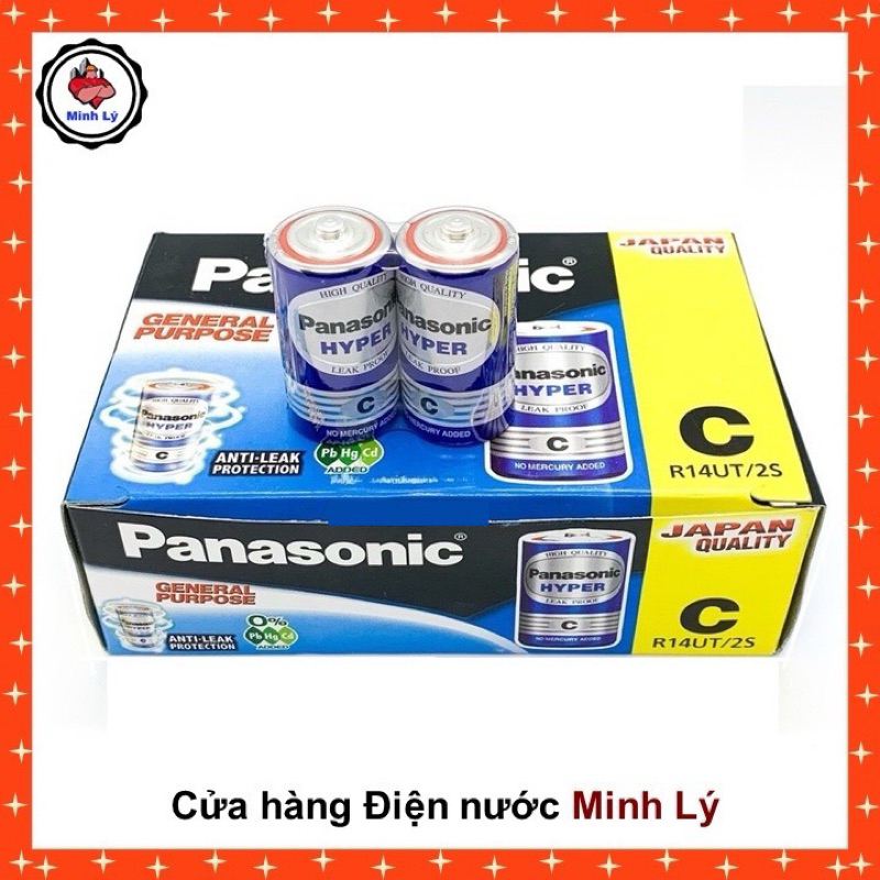 Hộp 24 Viên Pin Trung C Panasonic Hyper Cao Cấp Gói 1.5V – R14UT / R20UT