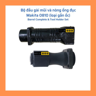 Bộ Đầu bi gài mũi và Nòng ống thép - Cổ đục Makita 0810 bắt ốc ø42mm (Có thể mua từng món)