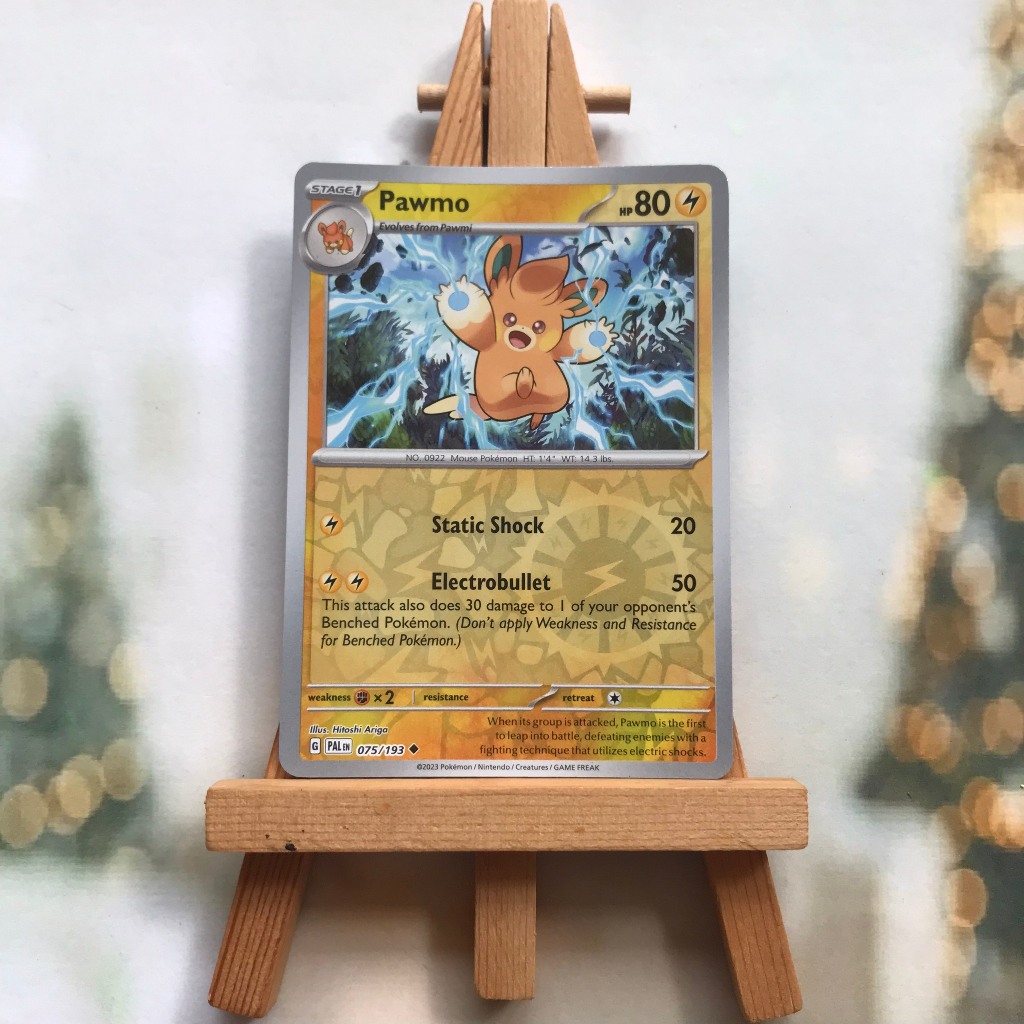 Thẻ hình Pokemon Pawmo 075/193 - Lá bài lẻ Scarlet & Violet: Paldea Evolved Uncommon Reverse Holo ti