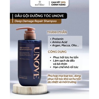 Dầu gội chăm sóc tóc hư tổn unove deep damage repair shampoo