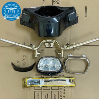 Bộ đầu đèn vuông Vespa sprint led và halogen ( lắp vừa cho vespa Primavera )