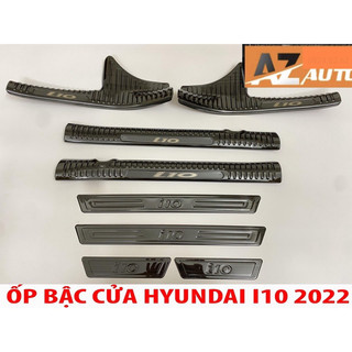 ỐP BẬC CỬA , NẸP BƯỚC CHÂN HYUNDAI I10 2021-2024 FORM MỚI NHẤT - VÂN TITAN CAO CẤP