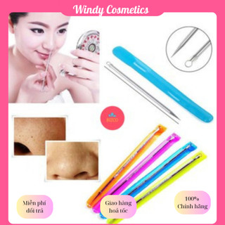 Que nặn mụn 2 đầu bằng thép k gỉ cao cấp
