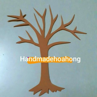 { H11 - CAO 75cm } 1 THÂN CÂY XỐP ( KHÔNG GỒM HOA, LÁ, TRÁI ) - 150 bụi cỏ bằng giấy xốp - hình trang trí MẦM NON, THIỆP