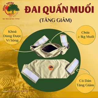 Túi Đựng Muối Thảo Dược Quấn Bụng Chườm Nóng Sau Sinh (Có dán tăng giảm và khóa cao su chịu nhiệt)