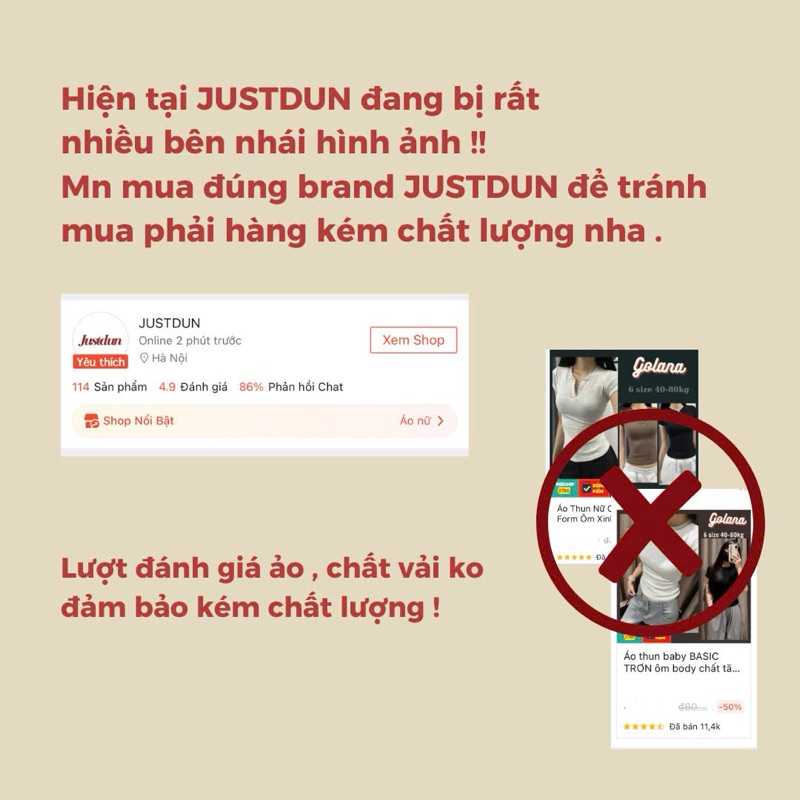 Áo Thun Nữ Ôm Body JUSTDUN E44 – Cổ Trụ Tàu Tay Ngắn, Vải Cotton Mềm Mịn Co Giãn 4 Chiều, Thoáng Mát | BigBuy360 - bigbuy360.vn