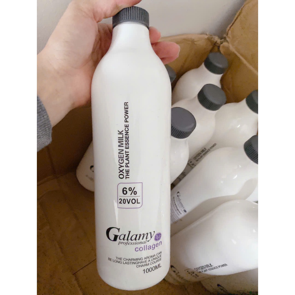 OXY TRỢ NHUỘM GALAMY 3-6-9-12% CHAI 1000ML shoptocdep100