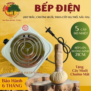 (Tặng cây muối chườm mắt) Bếp Hơ Lá Trầu Sau Sinh Cho Mẹ Và Bé Có Tăng Giảm Nhiệt - Bảo Hành 6 Tháng