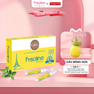 Nước Muối Sinh Lý Kháng Khuẩn Pháp FYSOLINE Hỗ Trợ Giảm Viêm Mũi, Sổ Mũi Hộp 20 Ống x 5ml